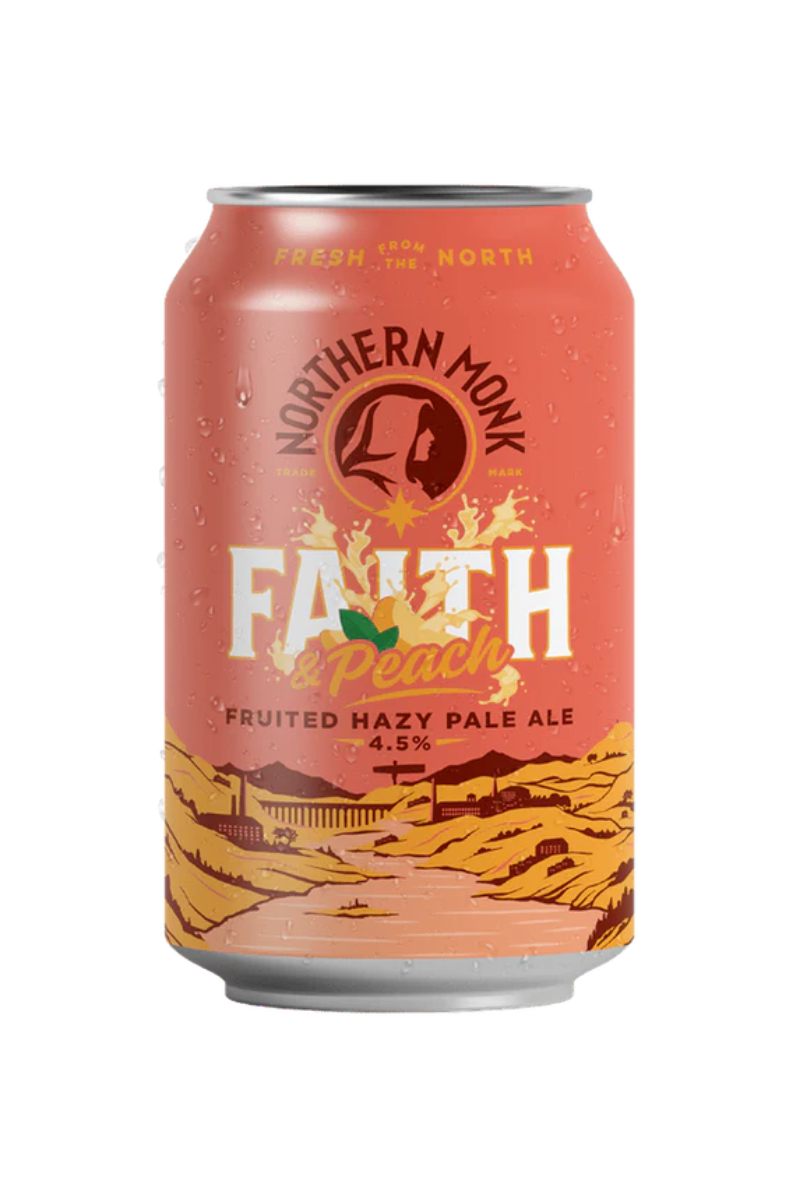 Northern Monk Faith & Peach Hazy Pale Ale